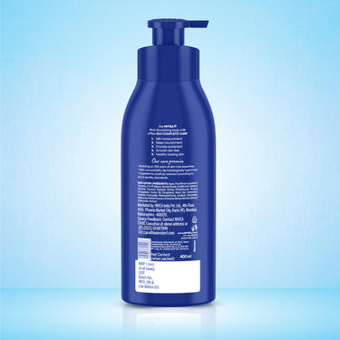 NIVEA Nourishing Body Milk 400ml Body Lotion | 48 H Moisturization | With 2X Almond Oil | Smooth and Healthy Looking Skin |For Very Dry Skin